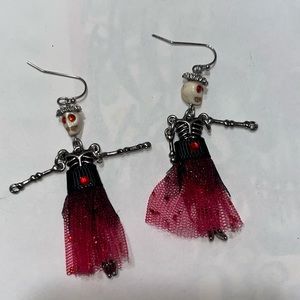 Skeleton Halloween earrings